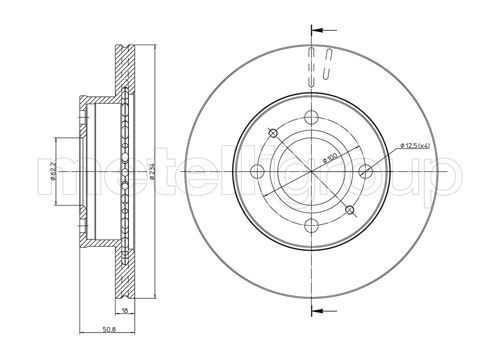 CIFAM 800-905 Brake Disc