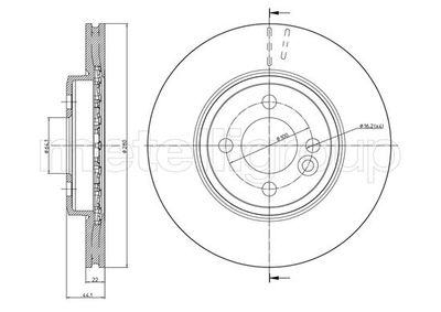 Brake Disc CIFAM 800-940C