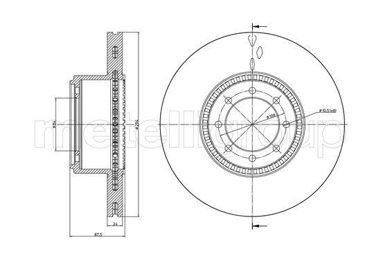 CIFAM 800-994C Brake Disc