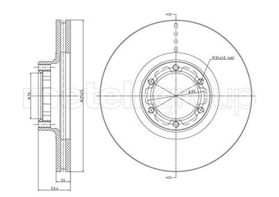 Brake Disc CIFAM 800-051