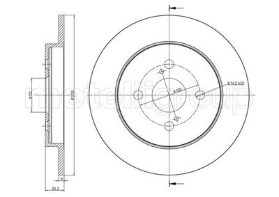 Brake Disc CIFAM 800-1013C