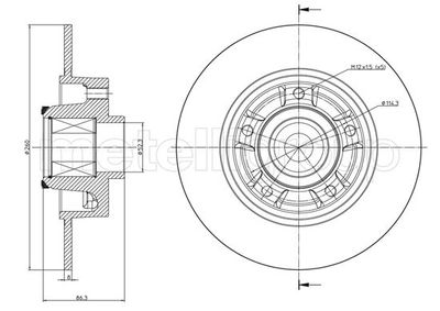 Brake Disc CIFAM 800-1095