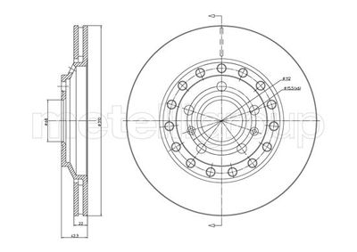 Brake Disc CIFAM 800-1121C