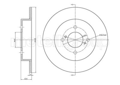 Brake Disc CIFAM 800-1732