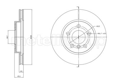 Brake Disc CIFAM 800-1770C