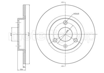 Brake Disc CIFAM 800-334