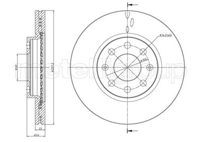 Brake Disc CIFAM 800-835C