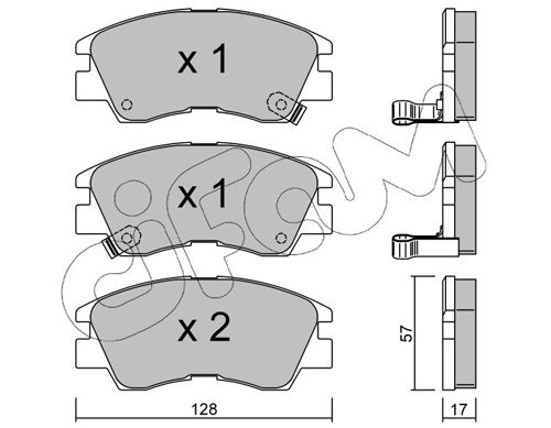 CIFAM 822-115-0 Brake Pad Set, disc brake