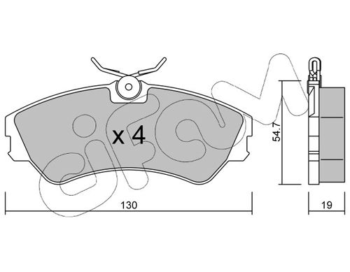 CIFAM 822-162-0 Brake Pad Set, disc brake