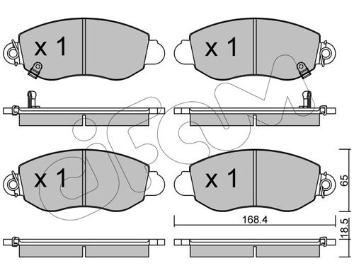 CIFAM 822-320-0 Brake Pad Set, disc brake