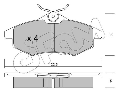 CIFAM 822-328-0 Brake Pad Set, disc brake