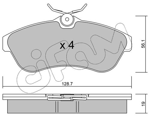 CIFAM 822-329-0 Brake Pad Set, disc brake