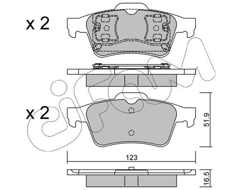 CIFAM 822-337-0 Brake Pad Set, disc brake