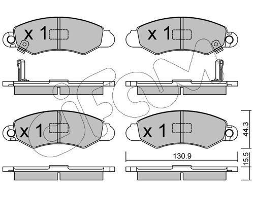 CIFAM 822-418-0 Brake Pad Set, disc brake