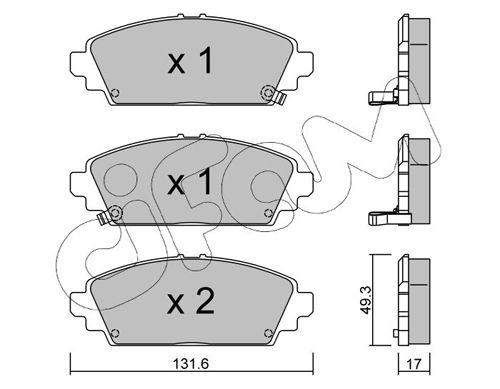 CIFAM 822-463-0 Brake Pad Set, disc brake