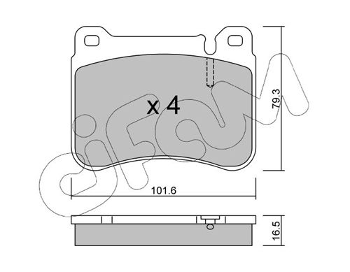 CIFAM 822-668-0 Brake Pad Set, disc brake