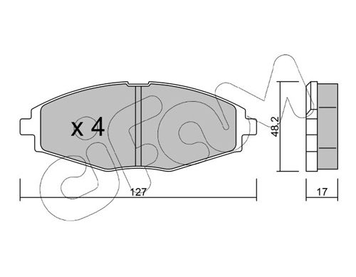 CIFAM 822-293-0 Brake Pad Set, disc brake