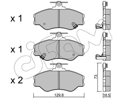 CIFAM 822-366-0 Brake Pad Set, disc brake