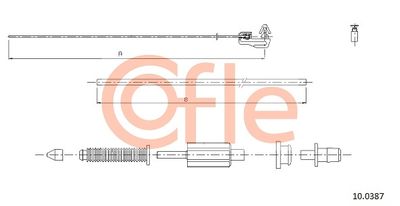 Accelerator Cable COFLE 10.0387