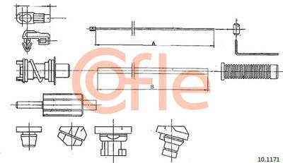 Accelerator Cable COFLE 10.1171