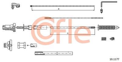 Accelerator Cable COFLE 10.1177
