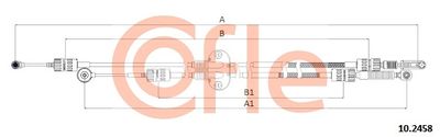 Cable Pull, manual transmission COFLE 10.2458