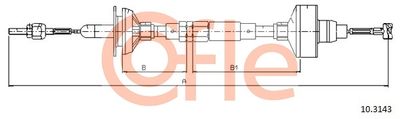 Cable Pull, clutch control COFLE 10.3143