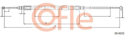 Cable Pull, parking brake COFLE 10.4232