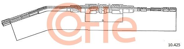 COFLE 10.425 Cable Pull, parking brake