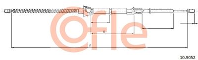 Cable Pull, parking brake COFLE 10.9052