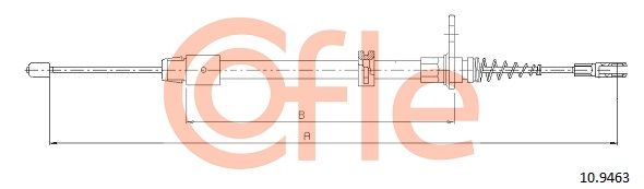 COFLE 10.9463 Cable Pull, parking brake
