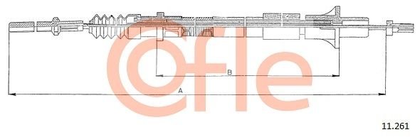 COFLE 11.261 Cable Pull, clutch control