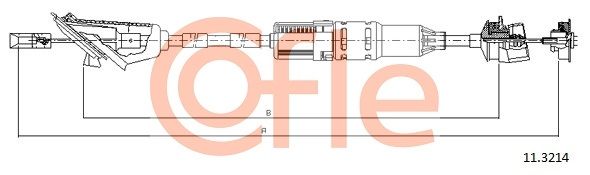 COFLE 11.3214 Cable Pull, clutch control