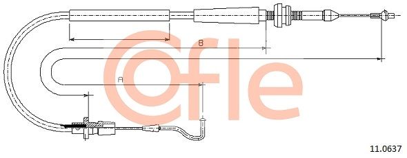 COFLE 11.0637 Accelerator Cable