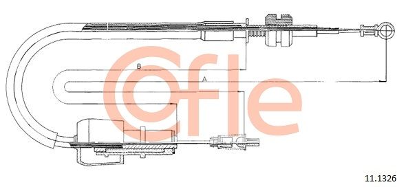 COFLE 11.1326 Accelerator Cable