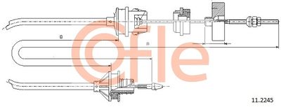 Cable Pull, clutch control COFLE 11.2245