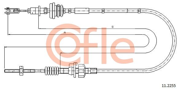 COFLE 11.2255 Cable Pull, clutch control