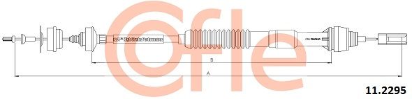 COFLE 11.2295 Cable Pull, clutch control