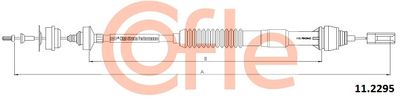 Cable Pull, clutch control COFLE 11.2295