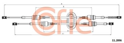 Cable Pull, manual transmission COFLE 11.2896