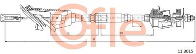 Cable Pull, clutch control COFLE 11.3015