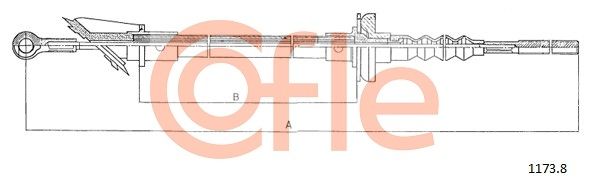 COFLE 1172.1 Cable Pull, clutch control