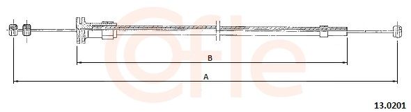 COFLE 13.0201 Bonnet Cable