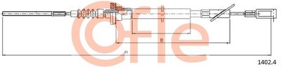 Cable Pull, clutch control COFLE 1402.4