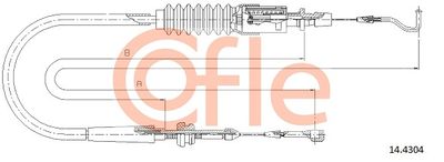 Accelerator Cable COFLE 14.4304
