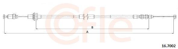 COFLE 16.7002 Accelerator Cable