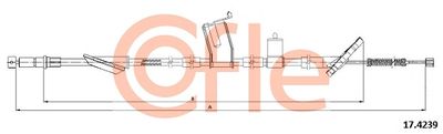 Cable Pull, parking brake COFLE 17.4239