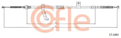 Cable Pull, parking brake COFLE 17.1483