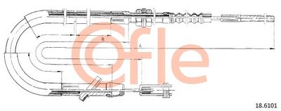 Cable Pull, clutch control COFLE 18.6101