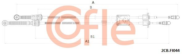 COFLE 2CB.FI044 Cable Pull, manual transmission